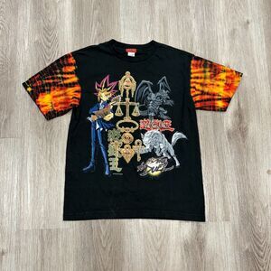 Rare Vintage 90s Yu-Gi-Oh It's Time To Duel Tee Shirt Youth XL Men's Small